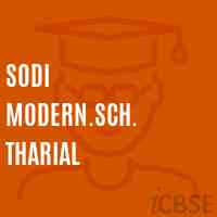 Sodi Modern.Sch. Tharial Middle School Logo