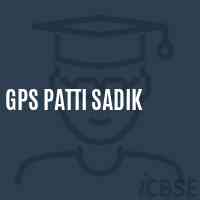 Gps Patti Sadik Primary School Logo