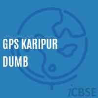 Gps Karipur Dumb Primary School Logo