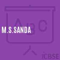 M.S.Sanda Middle School Logo