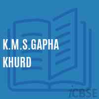 K.M.S.Gapha Khurd Middle School Logo