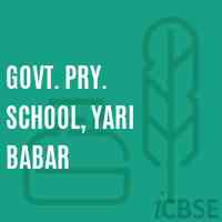 Govt. Pry. School, Yari Babar Logo