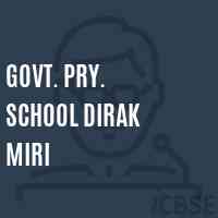 Govt. Pry. School Dirak Miri Logo