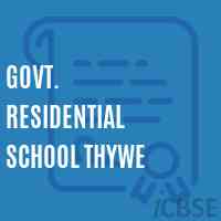 Govt. Residential School Thywe Logo