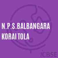 N.P.S.Balbangara Korai Tola Primary School Logo