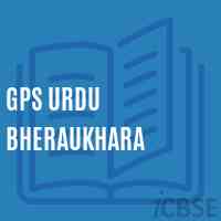 Gps Urdu Bheraukhara Primary School Logo