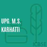 Upg. M.S. Karhatti Middle School Logo