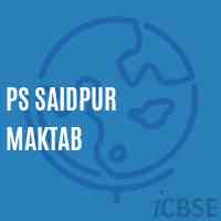 Ps Saidpur Maktab Primary School Logo