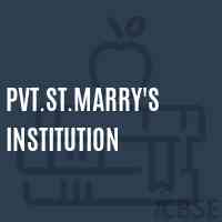 Pvt.St.Marry'S Institution Primary School Logo