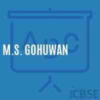 M.S. Gohuwan Middle School Logo