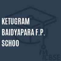 Ketugram Baidyapara F.P. Schoo Primary School Logo