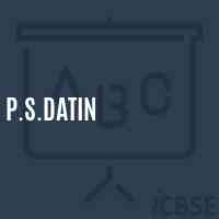 P.S.Datin Primary School Logo