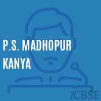 P.S. Madhopur Kanya Primary School Logo