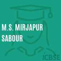 M.S. Mirjapur Sabour Middle School Logo