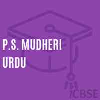 P.S. Mudheri Urdu Primary School Logo