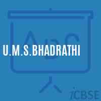 U.M.S.Bhadrathi Middle School Logo
