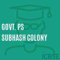 Govt. Ps Subhash Colony Primary School Logo