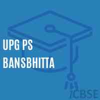 Upg Ps Bansbhitta Primary School Logo