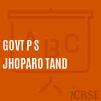 Govt P S Jhoparo Tand Primary School Logo