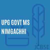 Upg Govt Ms Nimgachhi Middle School Logo