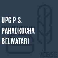 Upg P.S. Pahadkocha Belwatari Primary School Logo