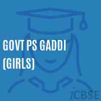 Govt Ps Gaddi (Girls) Primary School Logo