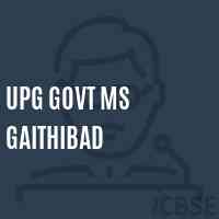 Upg Govt Ms Gaithibad Middle School Logo