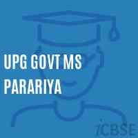 Upg Govt Ms Parariya Middle School Logo
