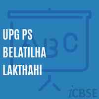 Upg Ps Belatilha Lakthahi Primary School Logo