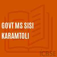 Govt Ms Sisi Karamtoli Middle School Logo