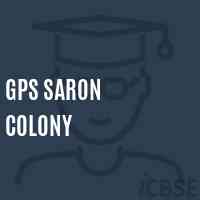 Gps Saron Colony Primary School Logo