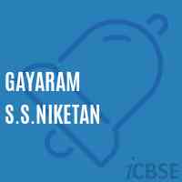 Gayaram S.S.Niketan Primary School Logo
