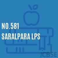 No.581 Saralpara Lps Primary School Logo