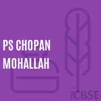 Ps Chopan Mohallah Primary School Logo