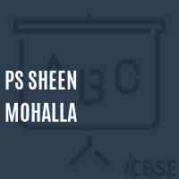 Ps Sheen Mohalla Primary School Logo