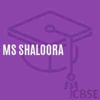 Ms Shaloora Middle School Logo
