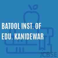 Batool Inst. of Edu. Kanidewar Secondary School Logo
