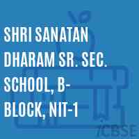 Shri Sanatan Dharam Sr. Sec. School, B- Block, Nit-1 Logo