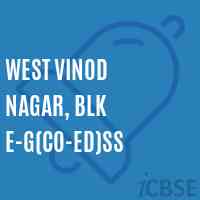 West Vinod Nagar, Blk E-G(Co-ed)SS High School Logo