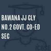 Bawana JJ Cly No.2 Govt. Co-ed SEC High School Logo