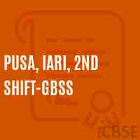 Pusa, IARI, 2nd Shift-GBSS Secondary School Logo