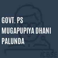 Govt. Ps Mugapupiya Dhani Palunda Primary School Logo