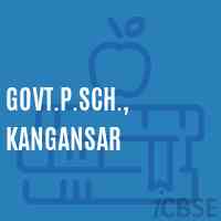 Govt.P.Sch., Kangansar Primary School Logo