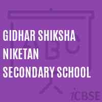 Gidhar Shiksha Niketan Secondary School Logo