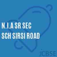 N.I.A Sr Sec Sch Sirsi Road Senior Secondary School Logo