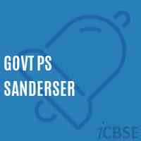 Govt Ps Sanderser Primary School Logo