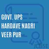 Govt. Ups Hardave Nagri Veer Pur Middle School Logo