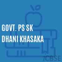 Govt. Ps Sk Dhani Khasaka Primary School Logo