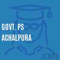 Govt. Ps Achalpura Primary School Logo