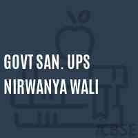 Govt San. Ups Nirwanya Wali Middle School Logo